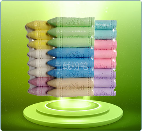 厂家批发 儿童环保粉笔 玩具粉笔 刻字锥头粉笔 工艺粉笔 (3)